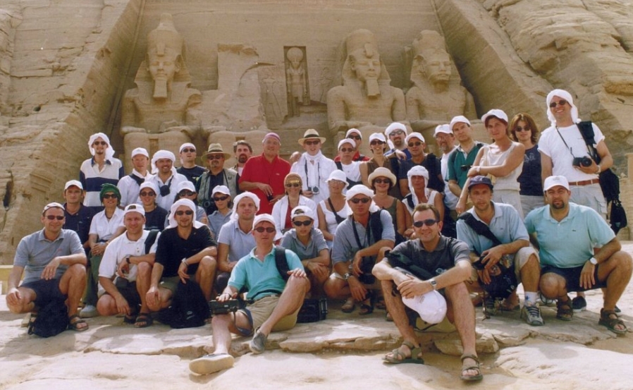 Group photo. Incentive travel in Egypt